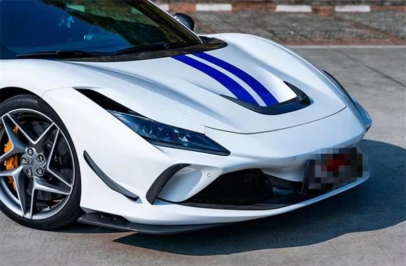 Upgrade Facelift N Body Kit Carbon Fiber Front Lip Rear Diffuser Spoiler Side Skirts Fenders Vents for  F8 Bodykit